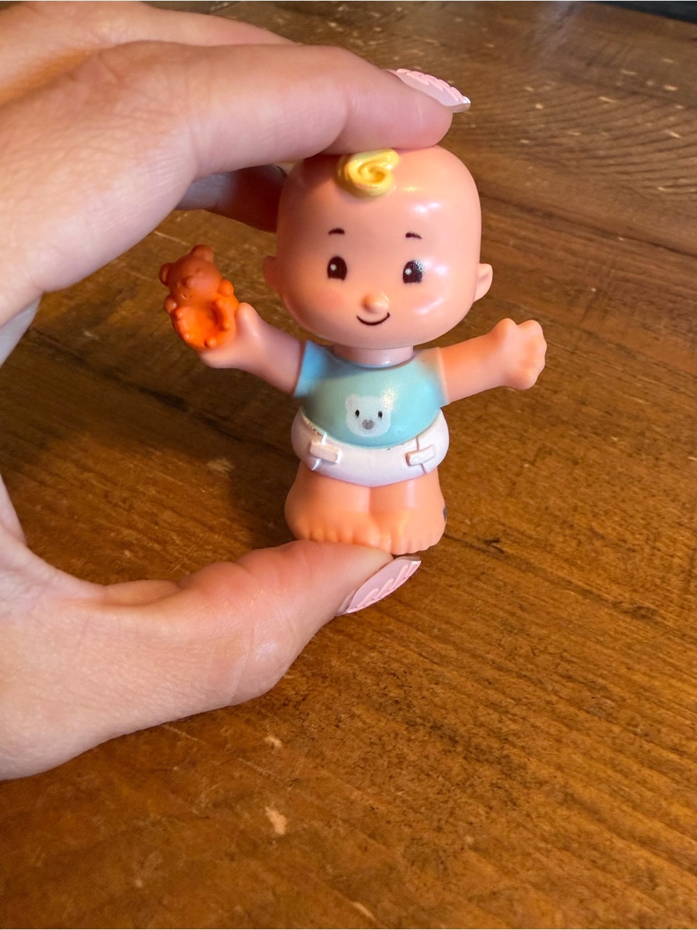 Fisher Price Little People blonde baby/toddler as is